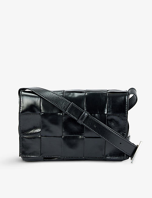 BOTTEGA VENETA: Cassette Intrecciato leather cross-body bag