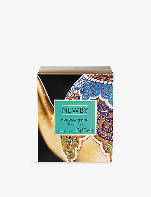 NEWBY TEAS UK: Moroccan Mint loose leaf green tea 100g