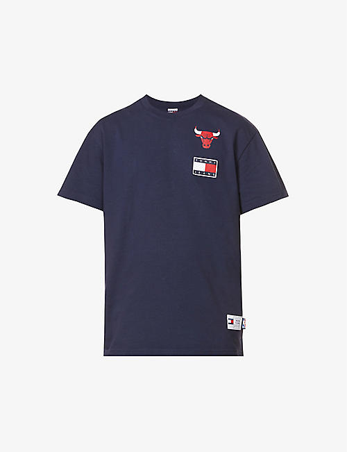 TOMMY JEANS: NBA logo graphic-print cotton T-shirt