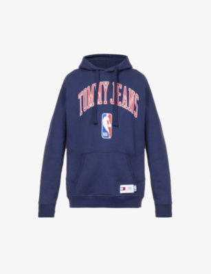 NBA logo-embroidered cotton-blend hoody