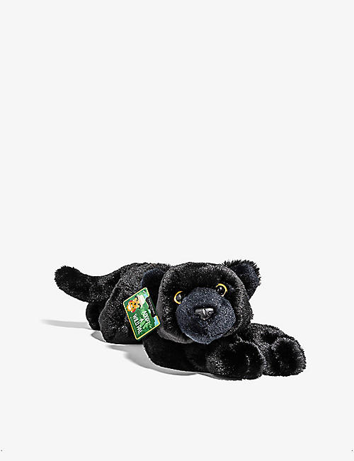 FAO PLUSH: Lying Black Panther plush toy 38cm