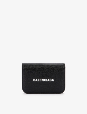 Og hold New Zealand Ovenstående BALENCIAGA - Logo-print leather wallet | Selfridges.com