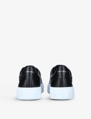 GIVENCHY City Court logo-embossed leather trainers