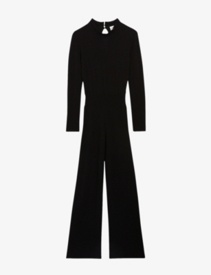 CLAUDIE PIERLOT Marylin wide leg wool blend jumpsuit