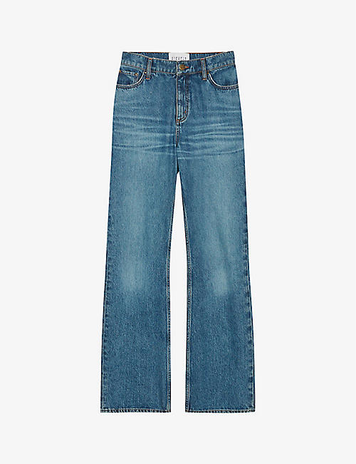 Pakena monogrammed flared straight-denim jeans Selfridges & Co Women Clothing Jeans Straight Jeans 