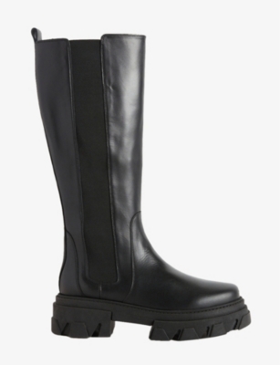 CLAUDIE PIERLOT Victoria tall leather Chelsea boots