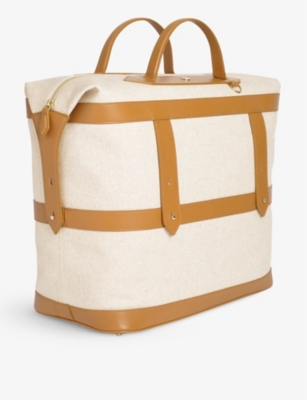 PARAVEL: Weekender cotton-blend bag