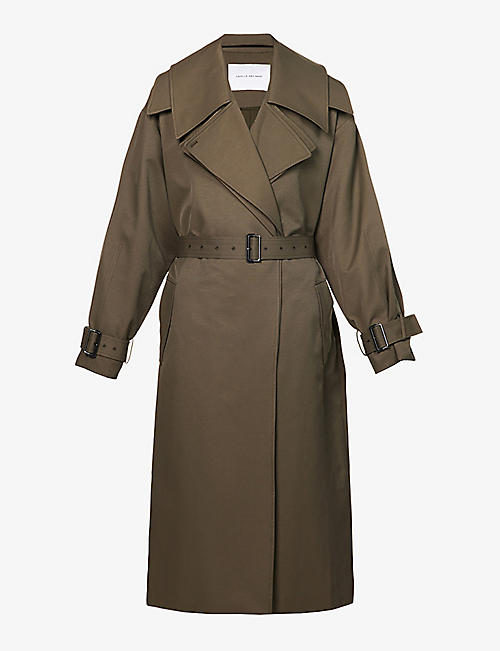 CAMILLA AND MARC: Tomas relaxed-fit cotton-blend trench coat