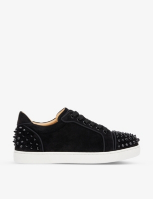 CHRISTIAN LOUBOUTIN Vieira 2 Orlato spiked suede low top trainers Selfridges