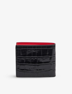 CHRISTIAN LOUBOUTIN Coolcard croc-embossed leather leather wallet