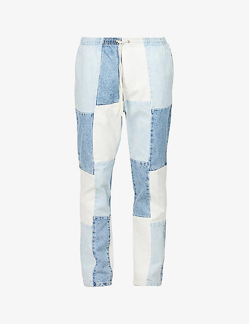PACSUN: Kade patchwork-detail mid-rise jeans