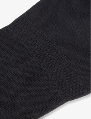 Falke Step Cotton-blend Socks In Black