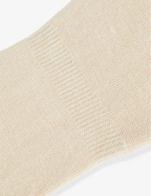 Shop Falke Step Cotton-blend Socks In 4011 Cream