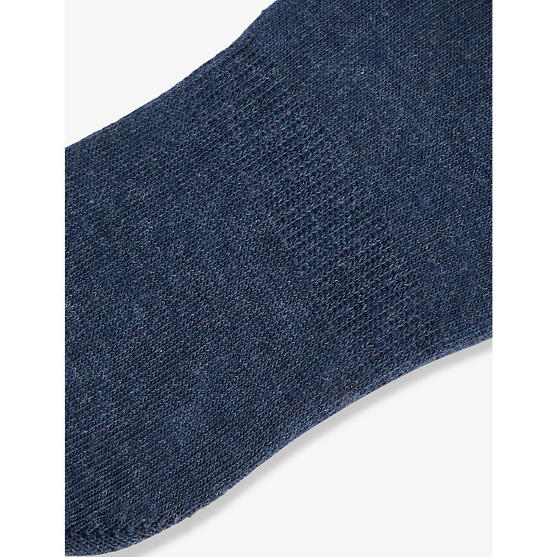Shop Falke Women's Navy Blue Women's Navy Blue Cotton Blend Striped Step Socks, Size: