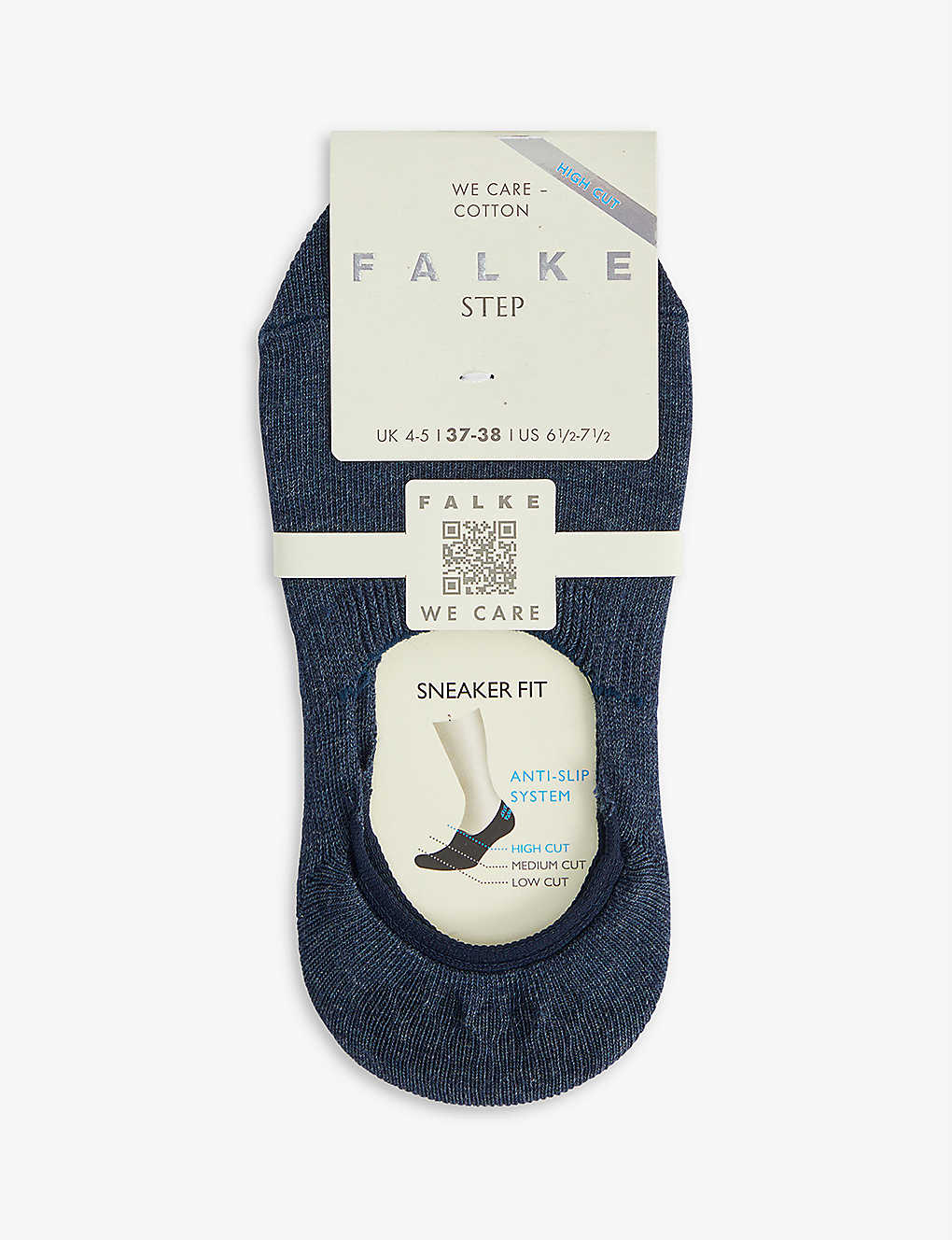 Falke Step Cotton-blend Socks In Navy Blue