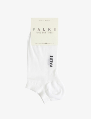 Falke Fine Softness Ankle Stretch-woven Socks In 2009 White