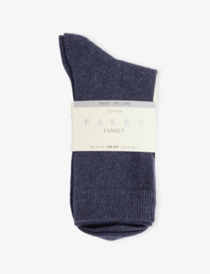 FALKE: Family Brand-Print Cotton-Blend Knitted Socks