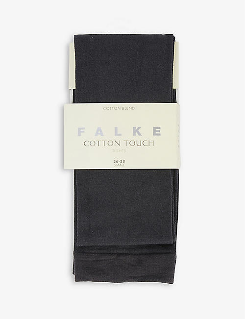 FALKE: Cotton Touch opaque stretch-woven tights