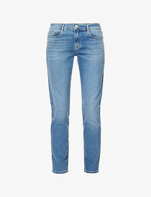 FRAME: Le Garcon skinny mid-rise stretch-denim jeans