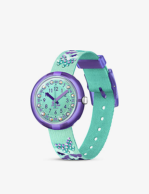 FLIK FLAK: Sparkling recycled plastic-blend watch