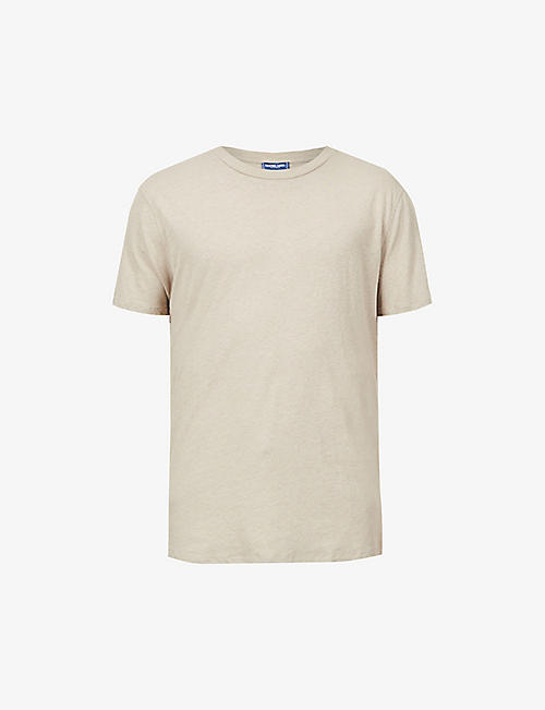 FRESCOBOL CARIOCA: Lucio relaxed-fit cotton and linen-blend T-shirt