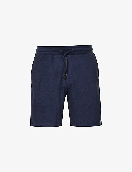 FRESCOBOL CARIOCA: Augusto Terry relaxed-fit woven shorts