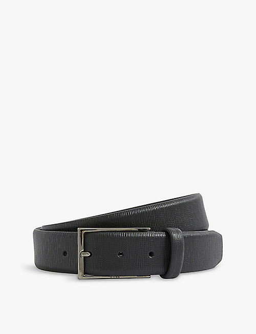 BOSS: Textured leather belt