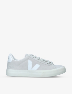 VEJA: Women's Campo initial-embossed suede trainers