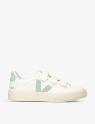 Veja Women's Recife Branded Leather Trainers In White/oth