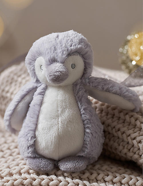 THE LITTLE WHITE COMPANY: Snowy Penguin small soft toy 18cm
