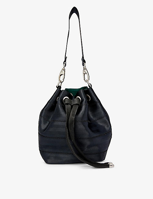 BELO: Ju upcycled and recycled-polyester bucket bag