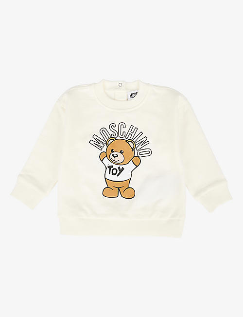 MOSCHINO: Toy Bear print cotton-jersey sweatshirt 3 month-12 years