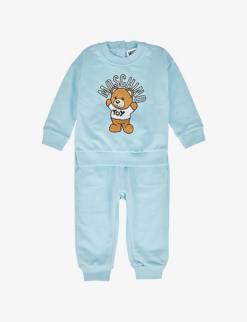 MOSCHINO: Toy Bear cotton-jersey tracksuit 3 months-3 years