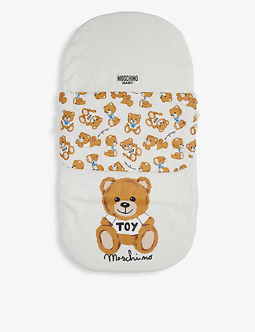 MOSCHINO: Toy Bear logo cotton baby nest