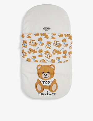 Toy Bear logo cotton-jersey baby grow 1-18 months Selfridges & Co Clothing Loungewear Sleepsuits 
