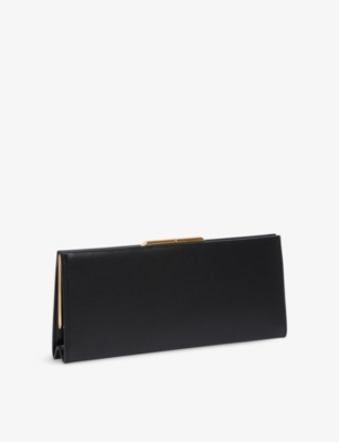 SAINT LAURENT Midnight leather clutch bag