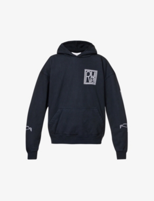 Relaxed-fit graphic-print cotton-jersey hoody