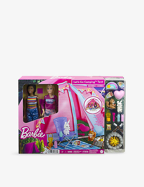 BARBIE: Camping tent and two dolls playset