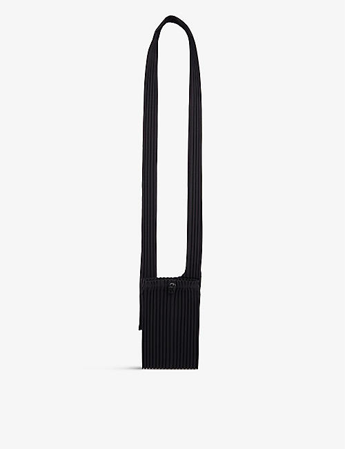 HOMME PLISSE ISSEY MIYAKE: Pleated knitted cross-body bag