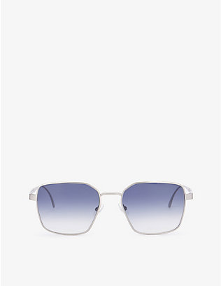 LIAM GALLAGHER: Liam Gallagher x Finlay square-frame steel sunglasses