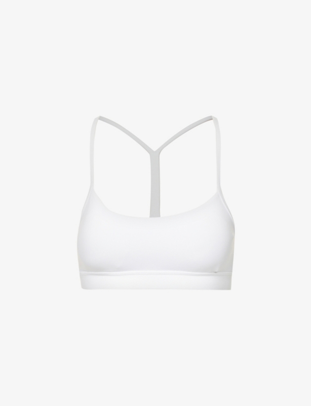 Flow Y scoop-neck stretch-woven bra