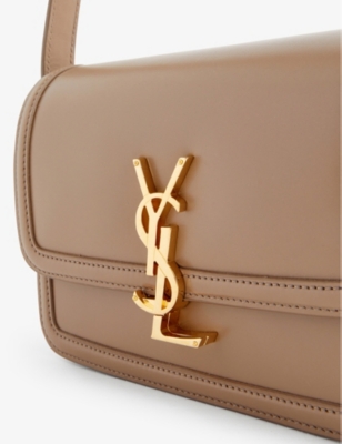 SAINT LAURENT Carre brand-plaque leather shoulder bag