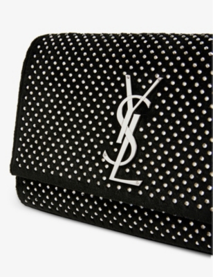 SAINT LAURENT Kate small velvet shoulder bag