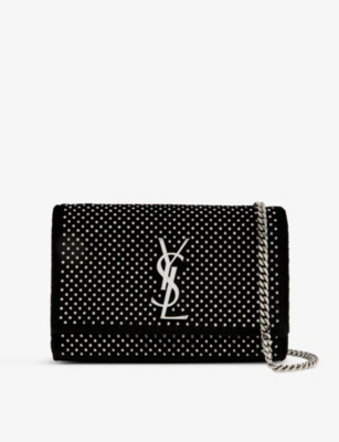 SAINT LAURENT Kate small velvet shoulder bag