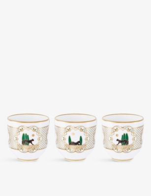 CARTIER: Panthère de Cartier porcelain cups set of three