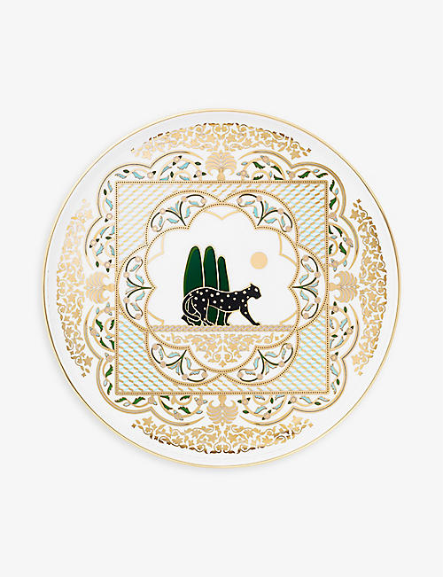 CARTIER: Panthère de Cartier medium porcelain round tray