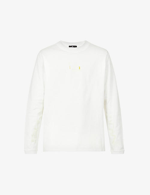 STONE ISLAND SHADOW PROJECT: Abstract-print long-sleeved cotton-jersey T-shirt