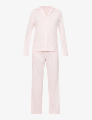 Derek Rose Lara Stretch-jersey Pyjama Set In Pink