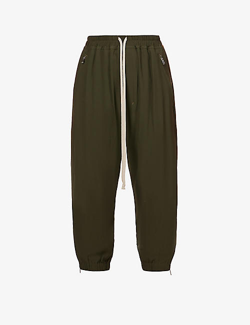 RICK OWENS: Tapered mid-rise woven trousers