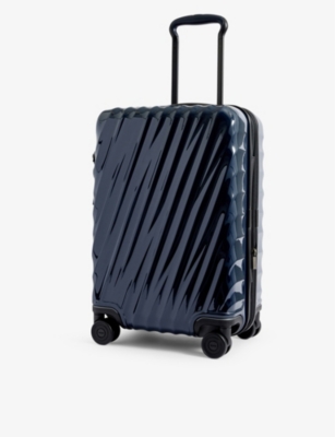 Tumi International Expandable Carry-on Four-wheeled Suitcase In Navy